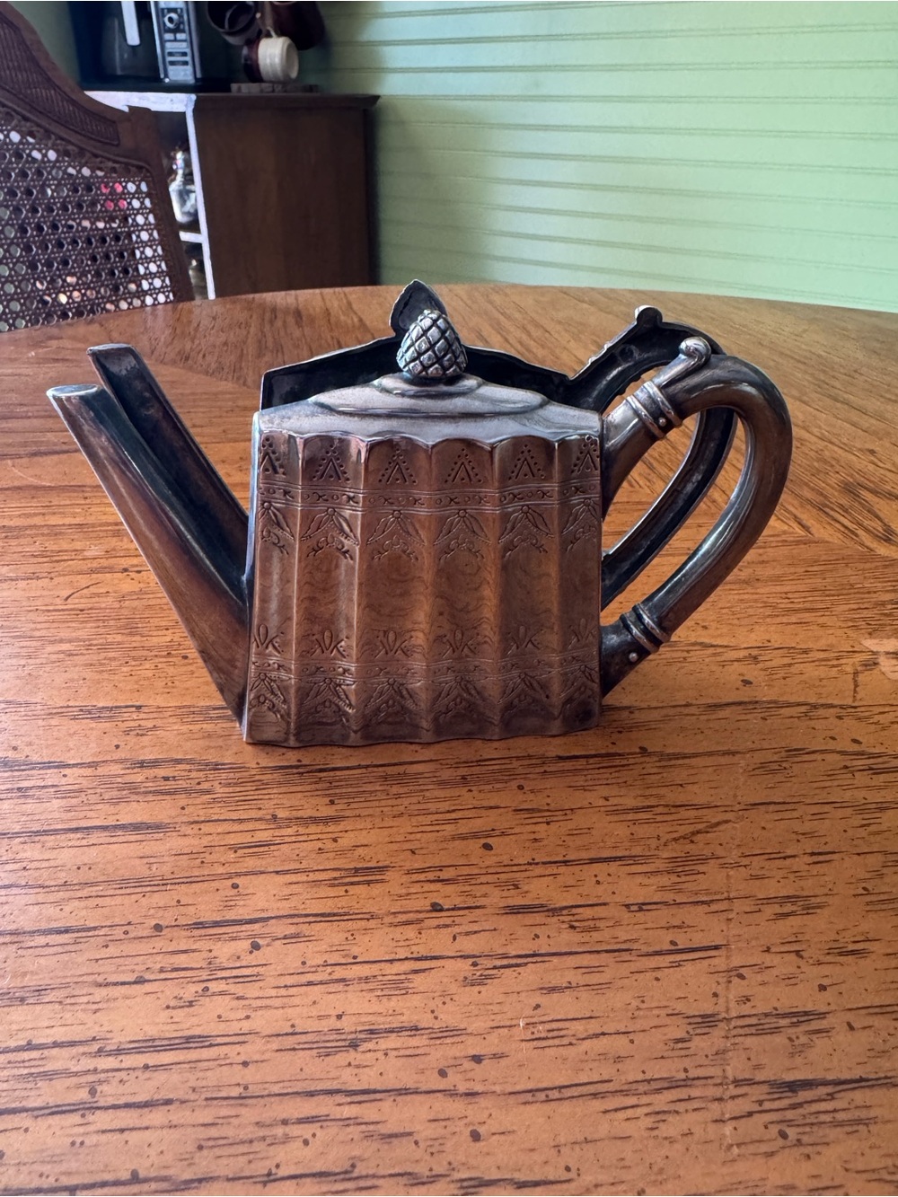 Vintage 1993 Godinger Silver-Plated Teapot Napkin Holder – Elegant Table Décor